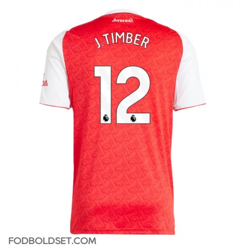 Arsenal Jurrien Timber #12 Hjemmebanetrøje 2025-26 Kortærmet